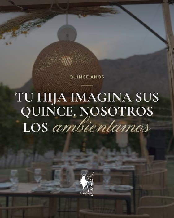 Pieza de La Tomasa: «Tu hija imagina sus quince. Nosotros los ambientamos»